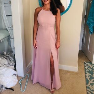 Jenny Yoo Luca gown in whipped apricot